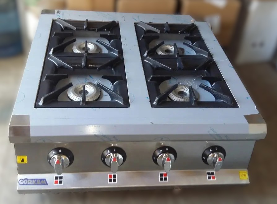 Професійна газова плита görkem pso 40 — настільна, 4 конфоркова