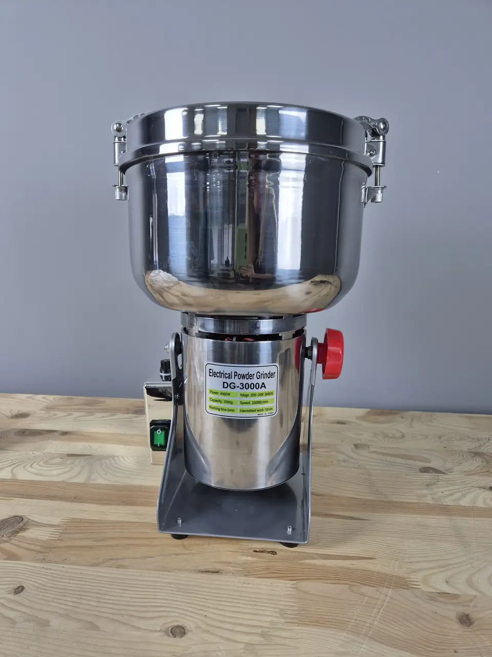 Дробарка-млин для спецій, цукру та сухих продуктів DG-3000 (3000 г)