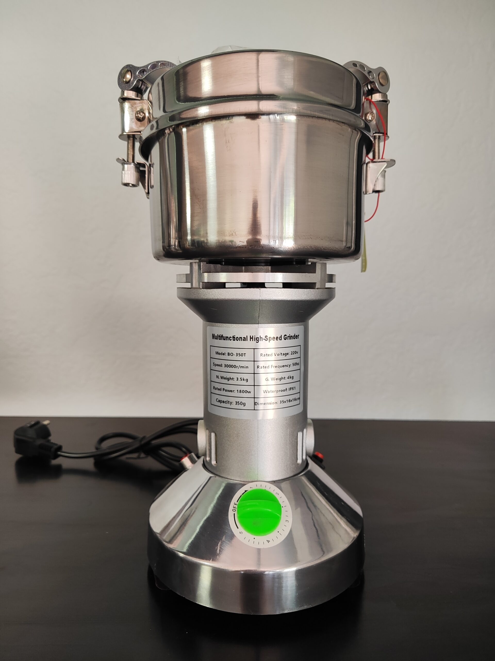 Дробарка-млин для спецій, цукру та сухих продуктів BO-350T