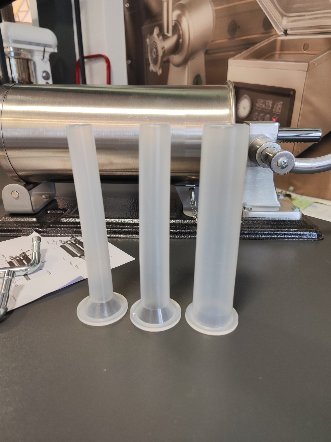 Шприц ковбасний механічний на 4 кг фаршу КУ-2008 РА, з нержавіючої сталі - Зображення 2