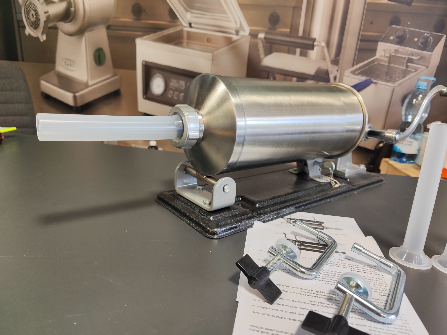 Шприц ковбасний механічний на 4 кг фаршу КУ-2008 РА, з нержавіючої сталі - Зображення 5