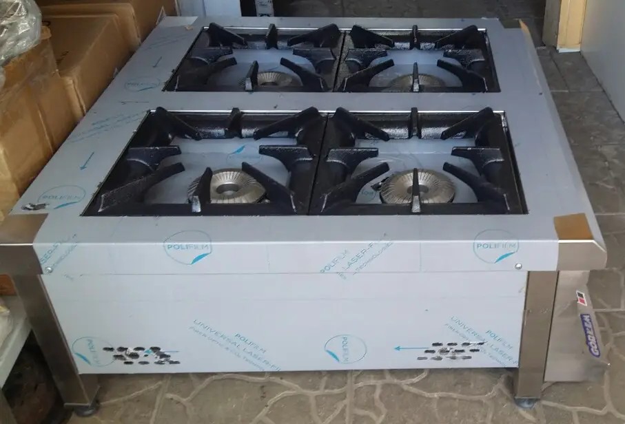 Професійна газова плита görkem pso 40 — настільна, 4 конфоркова