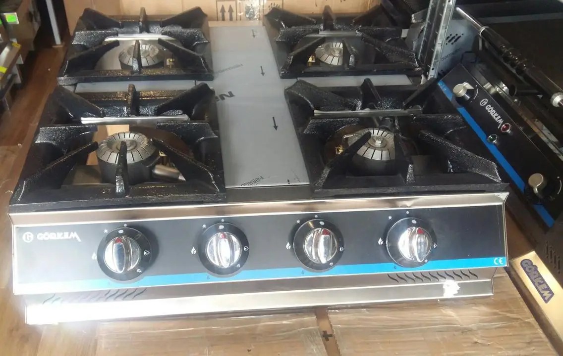 Професійна газова плита görkem go 40 — настільна, 4 конфоркова