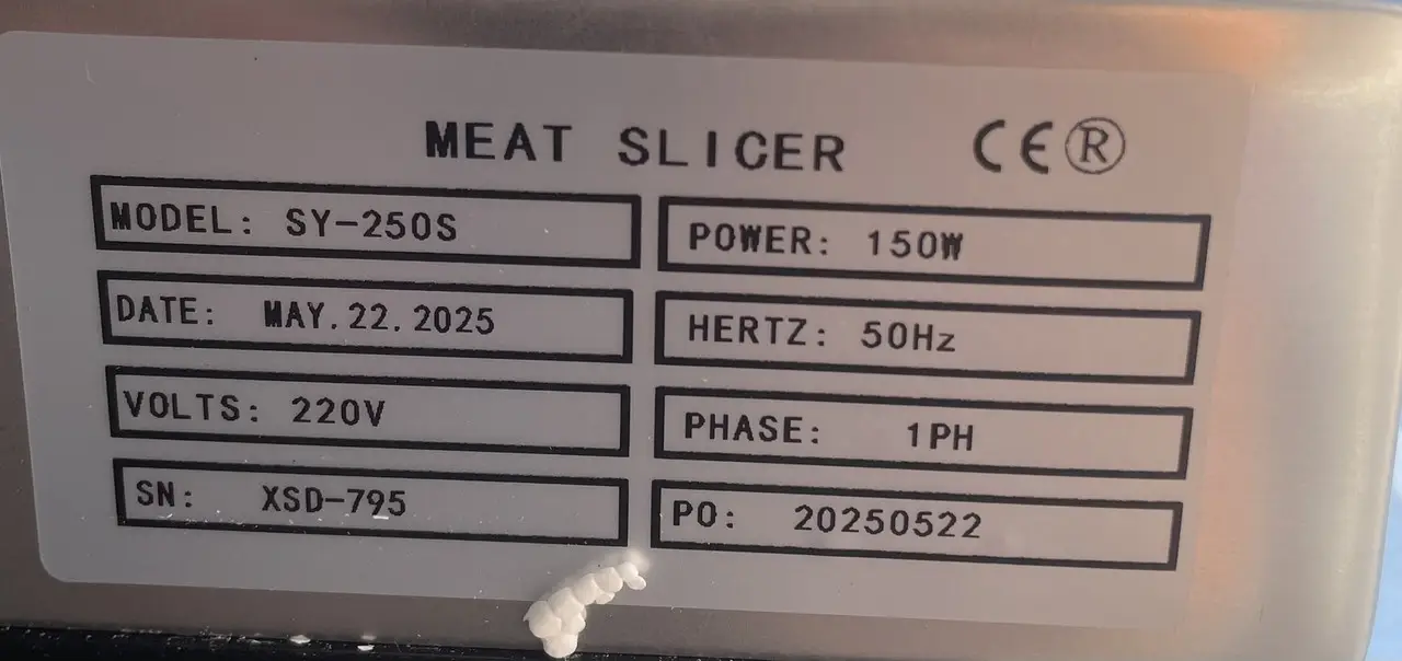 Слайсер гастрономічний SY250S - Зображення 2