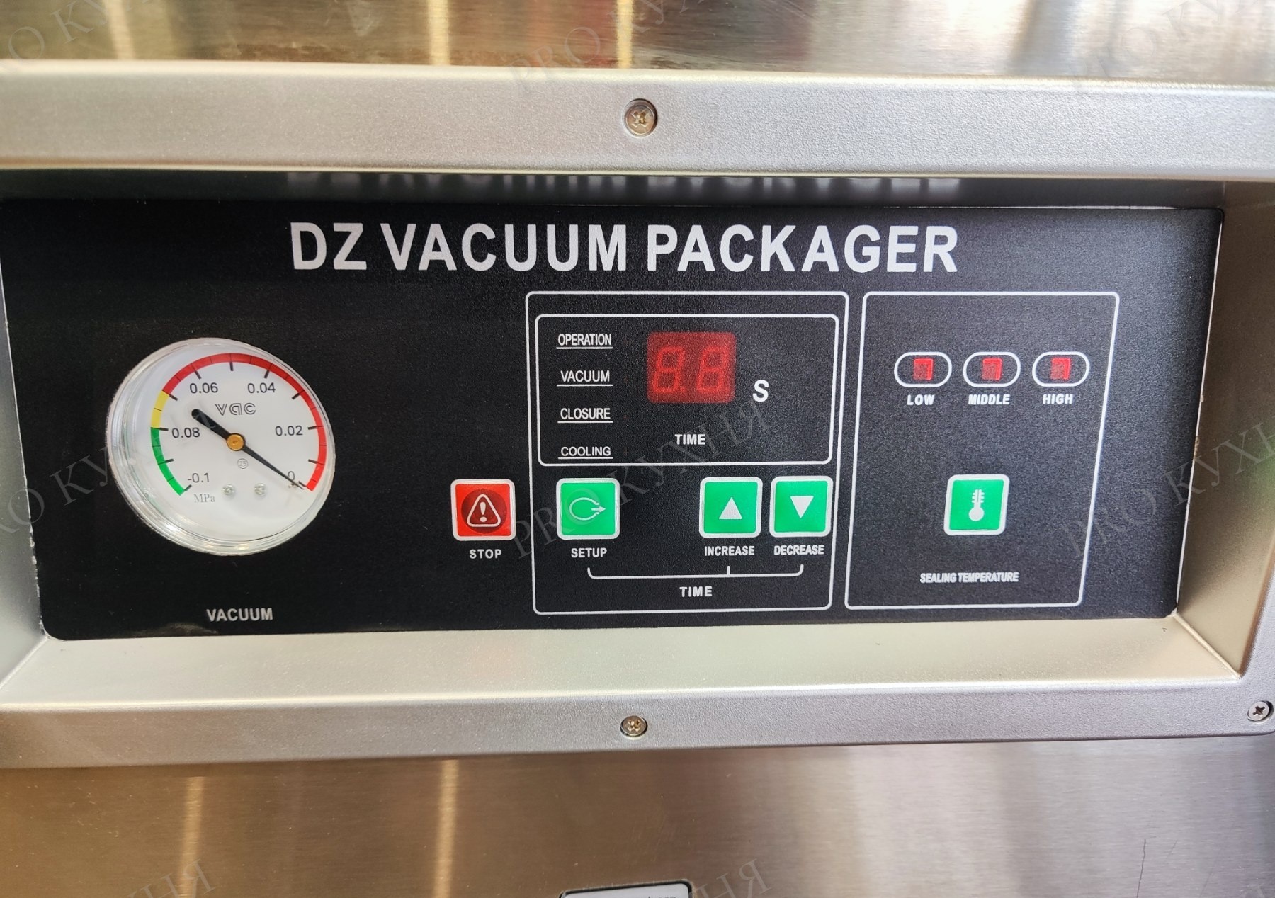 Вакуумний пакувальник DZ-400 з функцією газового наповнення - Зображення 2