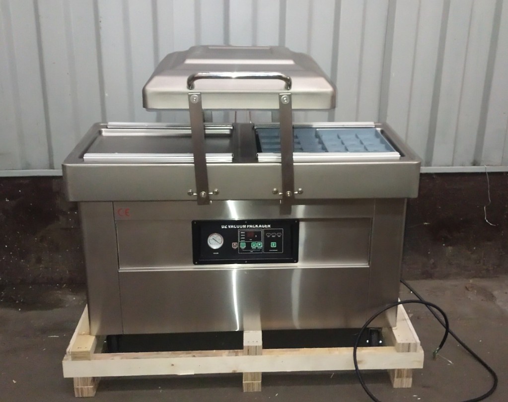 Двокамерний вакуумний пакувальник DZ-500/2SB з функцію газонаповнення