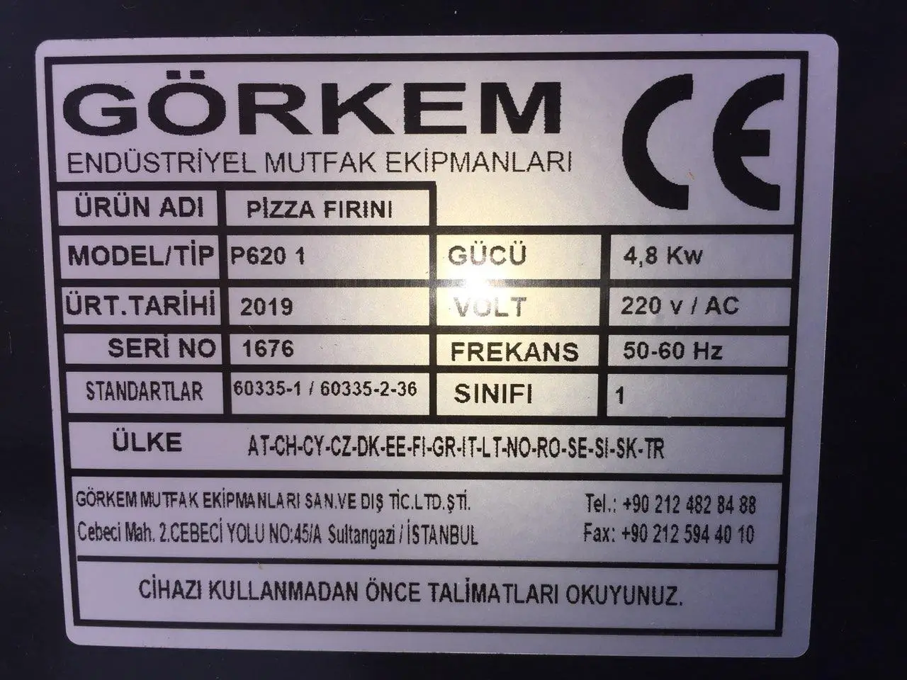 Піч для піци Görkem P620/1 — професійна електрична піч для піци 220 в 4 піци по Ø300 мм - Зображення 2