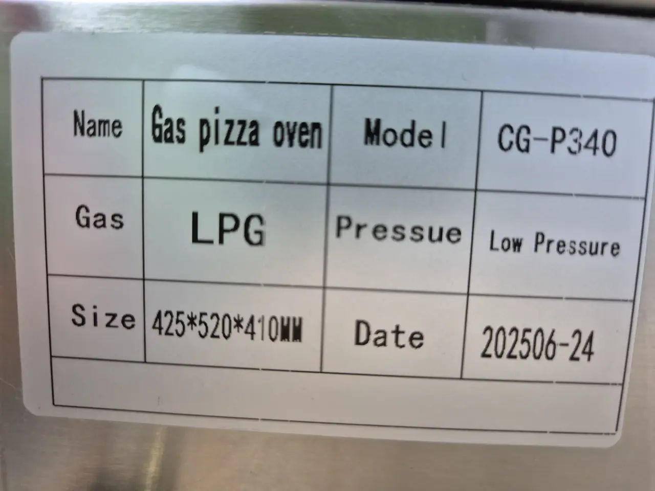 Газова піч для піци P340 (1 піца Ø300 мм). Піца піч газова LPG діаметром до 300 мм - Зображення 2
